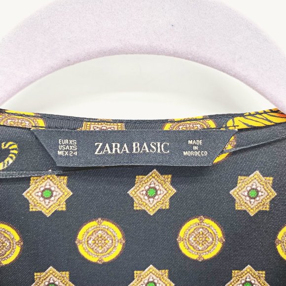 Zara Tiger Print Cowl Neck Blouse - Picture 3 of 12